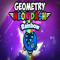 Geometry Neon Dash Rainbow - Only Games