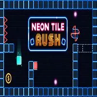 Neon Tile Rush - Only Games