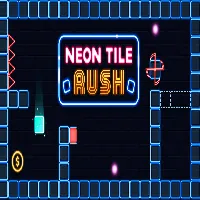 Neon Tile Rush - Only Games